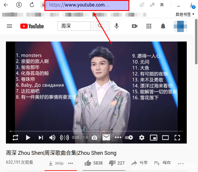 《如何从油管(Youtube)上免費下载mp3和影片文檔》