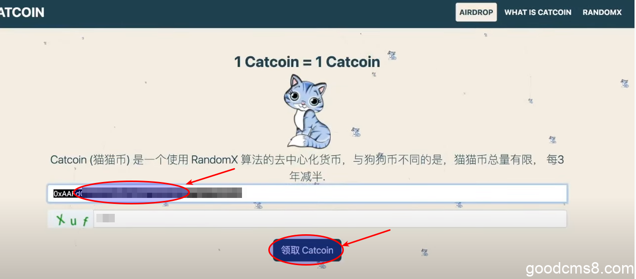 《catcoin猫猫币0撸，注册即送200枚，你不要吗》